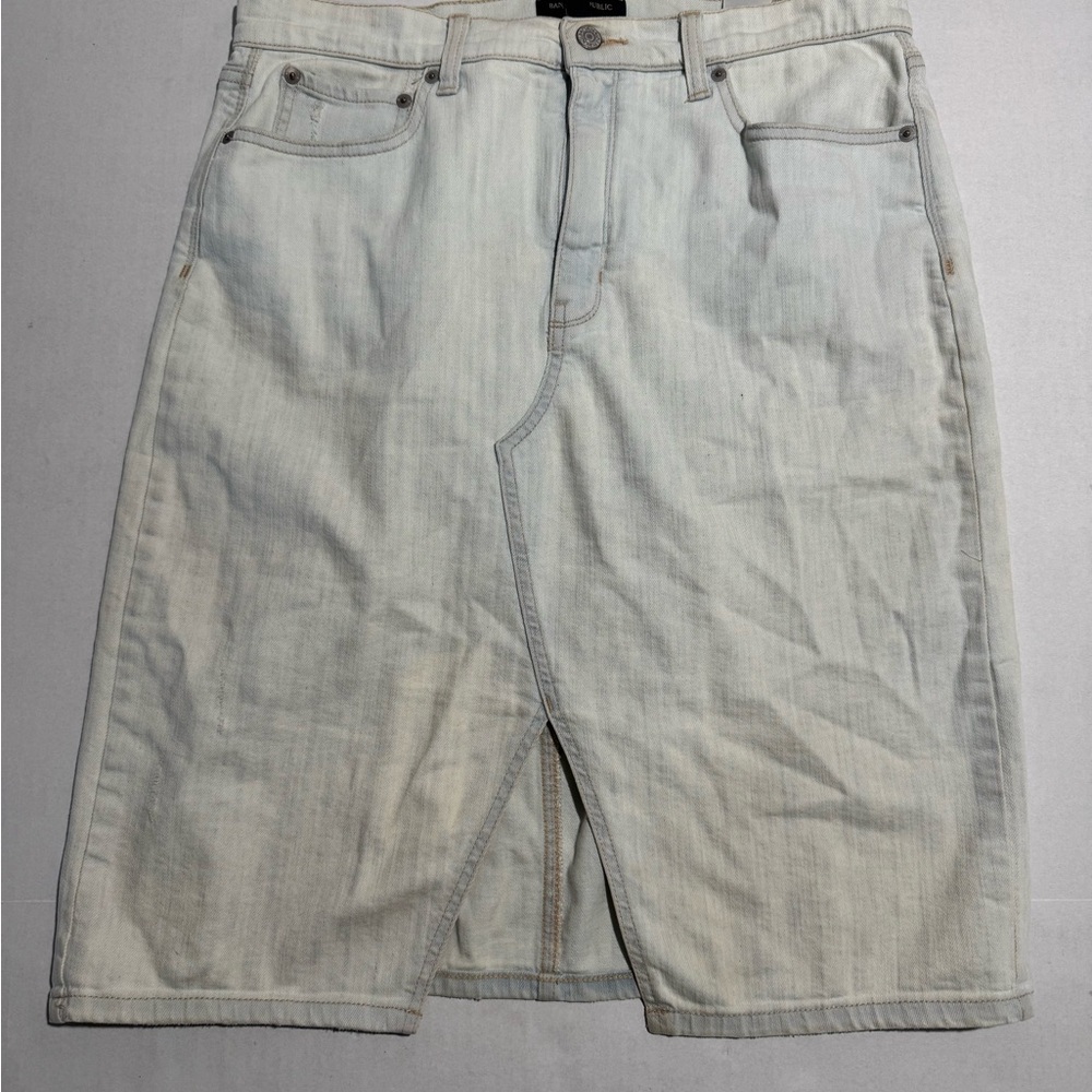Banana Republic‎ Light Wash Denim Pencil Skirt w/Pockets, Women's 8 #1081